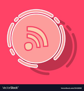Sticker wifi signal vector image