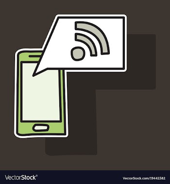Sticker wifi signal vector image