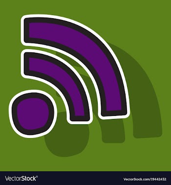 Sticker wifi signal vector image