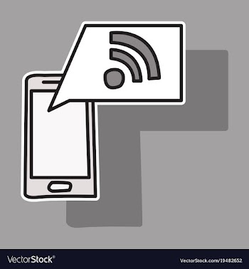 Sticker wifi signal vector image