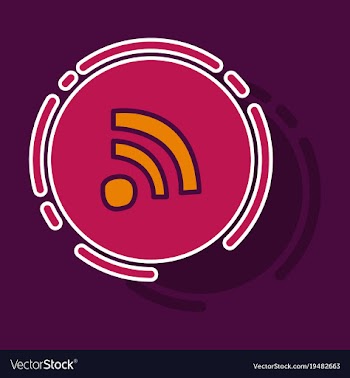 Sticker wifi signal vector image