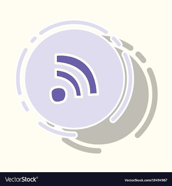Sticker wifi signal vector image
