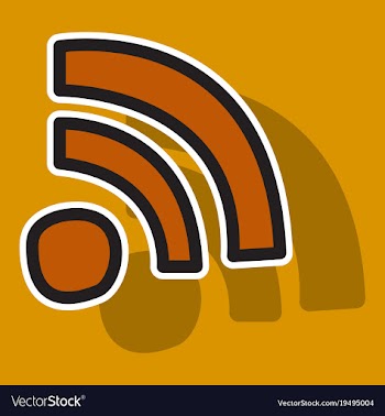Sticker wifi signal vector image