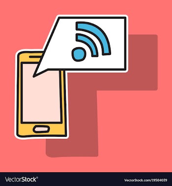 Sticker wifi signal vector image