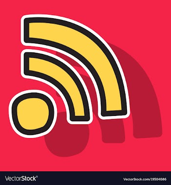 Sticker wifi signal vector image