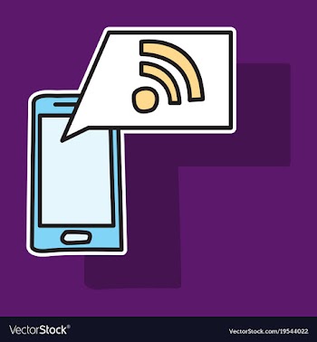 Sticker wifi signal vector image