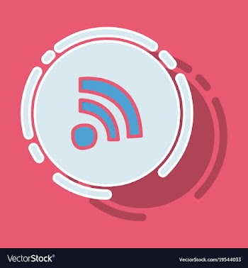 Sticker wifi signal vector image