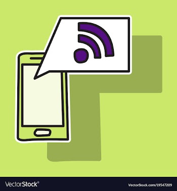 Sticker wifi signal vector image