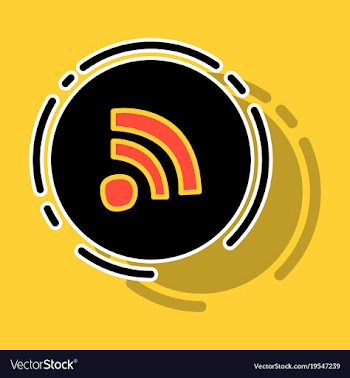 Sticker wifi signal vector image