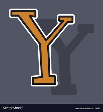 Sticker yahoo icon social company logo search vector image