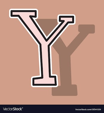 Sticker yahoo icon social company logo search vector image