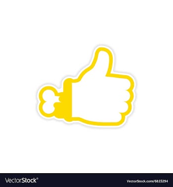 Sticker Zombie bloody hand on white background vector image