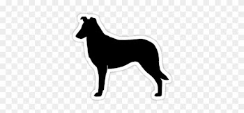 Stickers For Collie Silhouette Stickers - Free Vector Silhouette Of Border Collie
