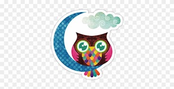 Stickers - My Crescent Owl Tote Bag, Adult Unisex, Natural