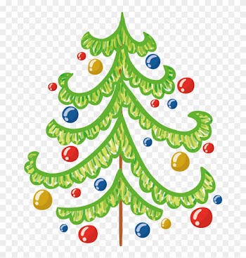 Stickers Sapin De Noël Vert Avec Boules Repositionnable - Christmas Tree
