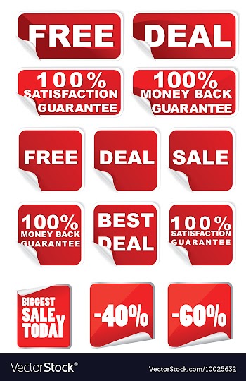 Stickers vector image