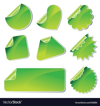 Stickers vector image