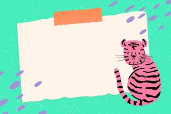 Sticky note frame background, tiger | Free Photo - rawpixel