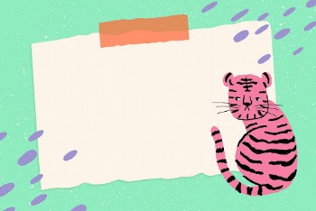 Sticky note frame background, tiger | Free Vector - rawpixel