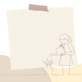 Sticky note frame, feminine doodle | Free PSD - rawpixel
