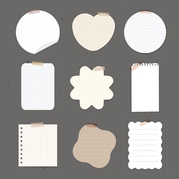 Sticky note vector element set, feminine… | Free stock illustration | High Resolution graphic