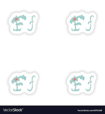 Stiker Abstract letter F logo icon in Blue vector image