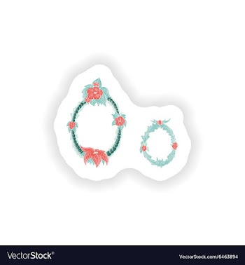 Stiker Abstract letter O logo icon in Blue vector image