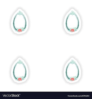 Stiker Abstract number 0 logo icon in Blue vector image