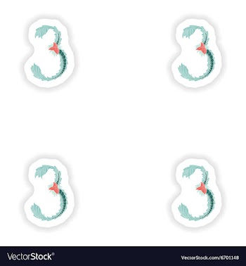 Stiker Abstract number 3 logo icon in Blue vector image