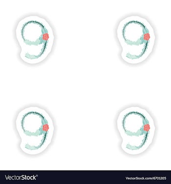 Stiker Abstract number 9 logo icon in Blue vector image