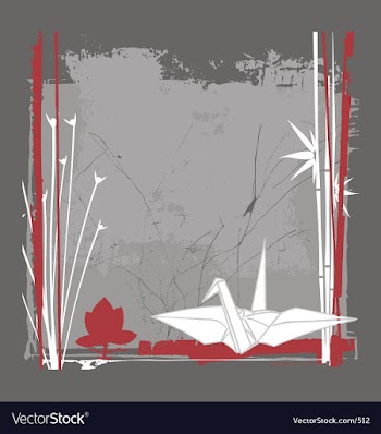 Still life with crane vector image