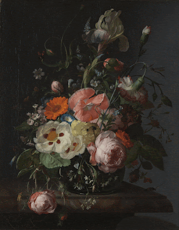 Still Life with Flowers on a Marble | Free Photo - rawpixel