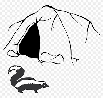 Stinky Skunk Smell Cave Nature Animals - Cave Clip Art