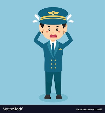 stock confused pilot man