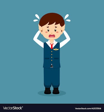 stock confused steward man