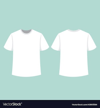 stock front back t-shirt templates