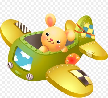 Stock illustration Illustration - Cute cartoon airplane 