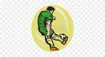 Stock Illustration Of Cartoon Drawing Of Soccer Player - Dibujos De Jugadores De Espalda