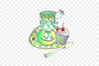 Stock illustration Vector graphics Tea Drawing - bebas pattern 