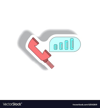 Stock market call center sign vector image