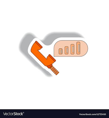 Stock market call center sign vector image