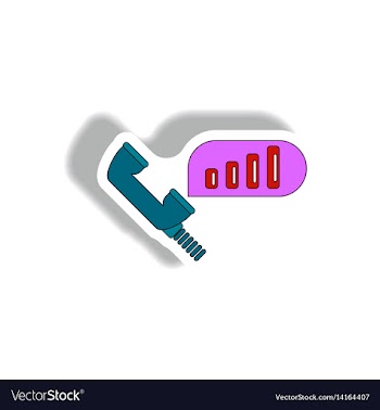 Stock market call center sign vector image
