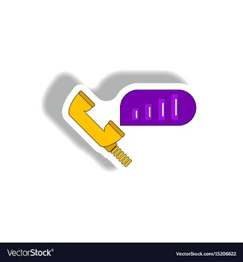 Stock market call center sign vector image