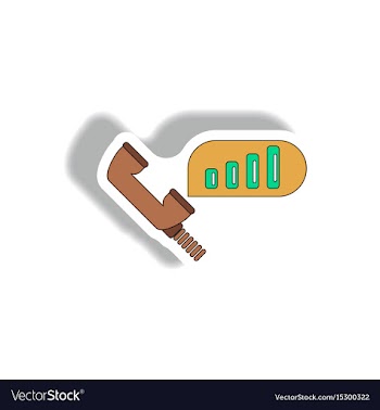 Stock market call center sign vector image