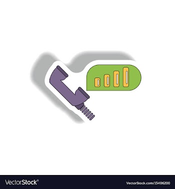 Stock market call center sign vector image