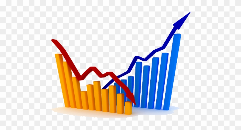 Stock Market Png Transparent Image - Graphs Up And Down