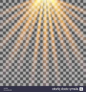 Stock Photo Sun Rays On Transparent Background Sunlight Vector ...