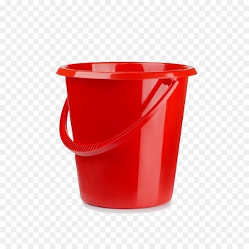 Stock photography Bucket Royalty-free Watering can - Red bucket bucket white pull away 