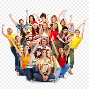 Stock photography Happiness Person Clip art - A group of cheering people 