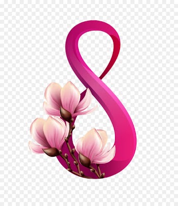 Stock photography March 8 Clip art - Pink Magnolia Women's Day 
